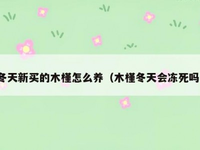 冬天新买的木槿怎么养（木槿冬天会冻死吗）