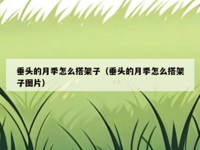 垂头的月季怎么搭架子（垂头的月季怎么搭架子图片）