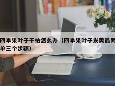 四季果叶子干枯怎么办（四季果叶子发黄最简单三个步骤）