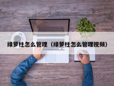 绿萝柱怎么管理（绿萝柱怎么管理视频）