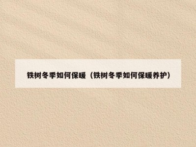 铁树冬季如何保暖（铁树冬季如何保暖养护）