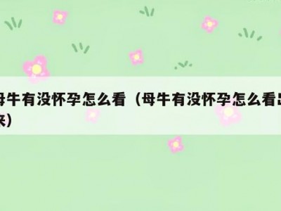 母牛有没怀孕怎么看（母牛有没怀孕怎么看出来）